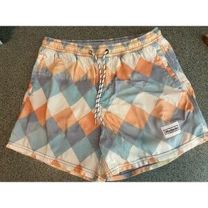 Muchacho Swim Shorts Men XS Blue Geometric Beach Comfort